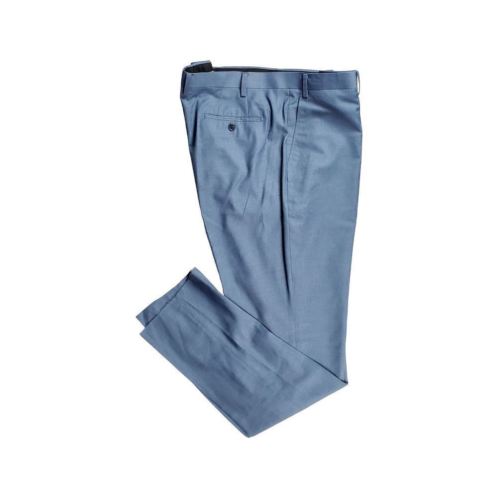 The Groomsman Suit Mens Pants 42 Long Light Blue Modern Fit Unhemmed Office New